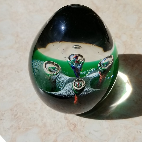 Blown glass paperweight - Picture 6 of 7